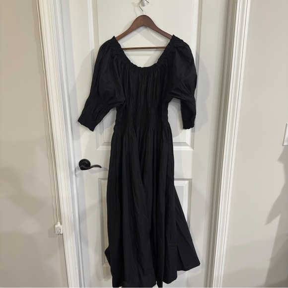 Doen Ischia Poplin Black Maxi Dress - Picture 12 of 14
